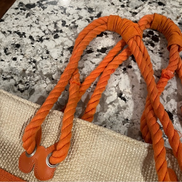 Escada Raffia Butterfly Rope Handle Tote Bag - Picture 11 of 11